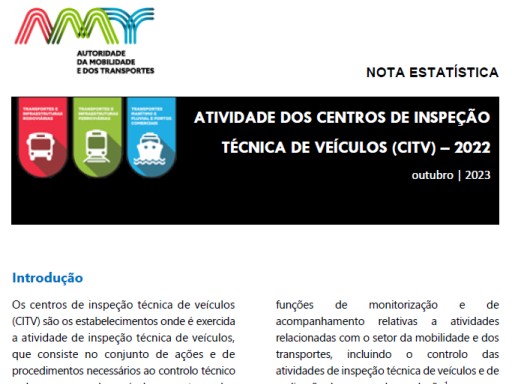 CITV - Centros de Inspeção Técnica de Veículos